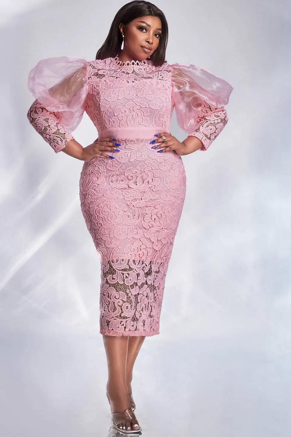 Women Plus Size Dress Formal Elegant and Beautiful Women's Dresses Midi Dress El