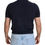 Thumbnail: Dark Blue Collared Polo Casual Silk T-shirt