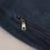 Thumbnail: Blue Leather Perforated Full Zip Jacket