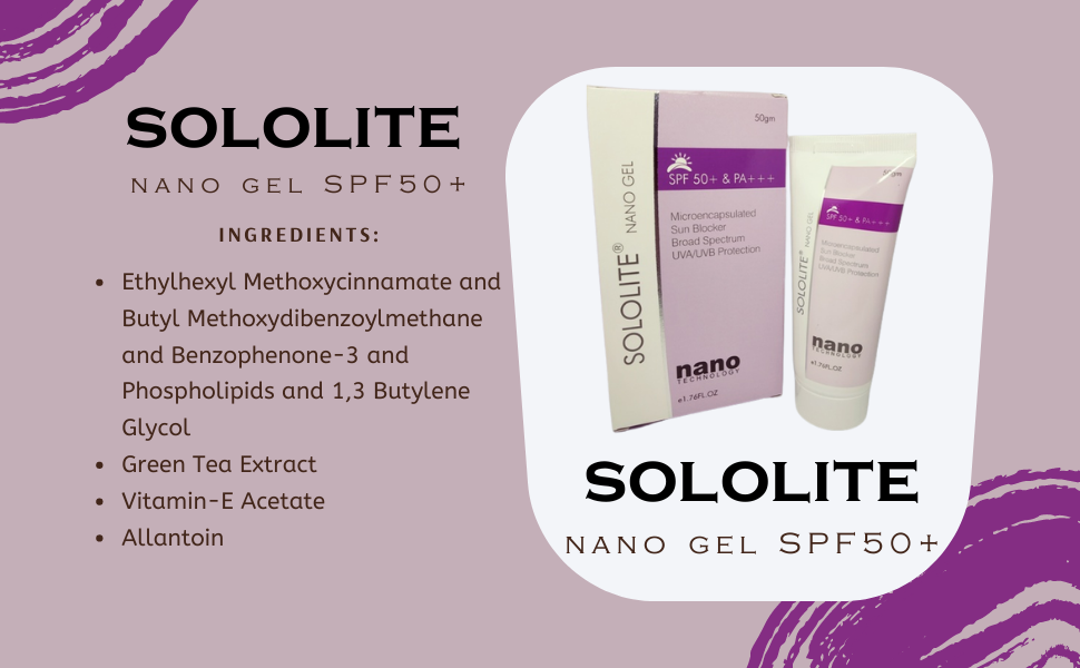 Thumbnail: SOLOLITE-50 NANO GEL (SPF 50+)