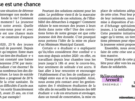 La jeunesse est une chance