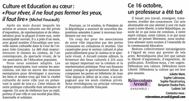 Culture et Éducation au cœur: