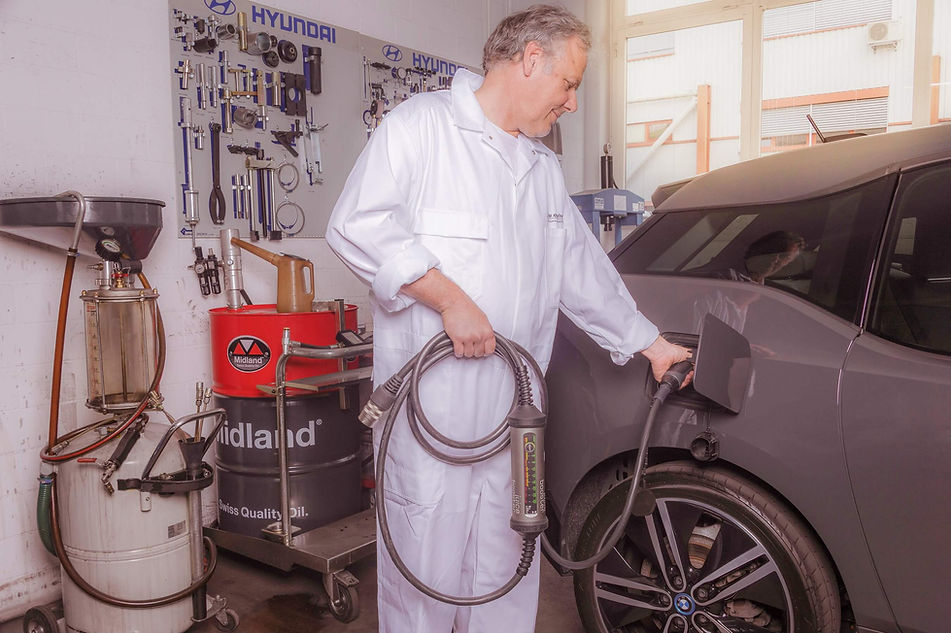 Werkstatt ausgerüstet mit dem Juice Booster 2