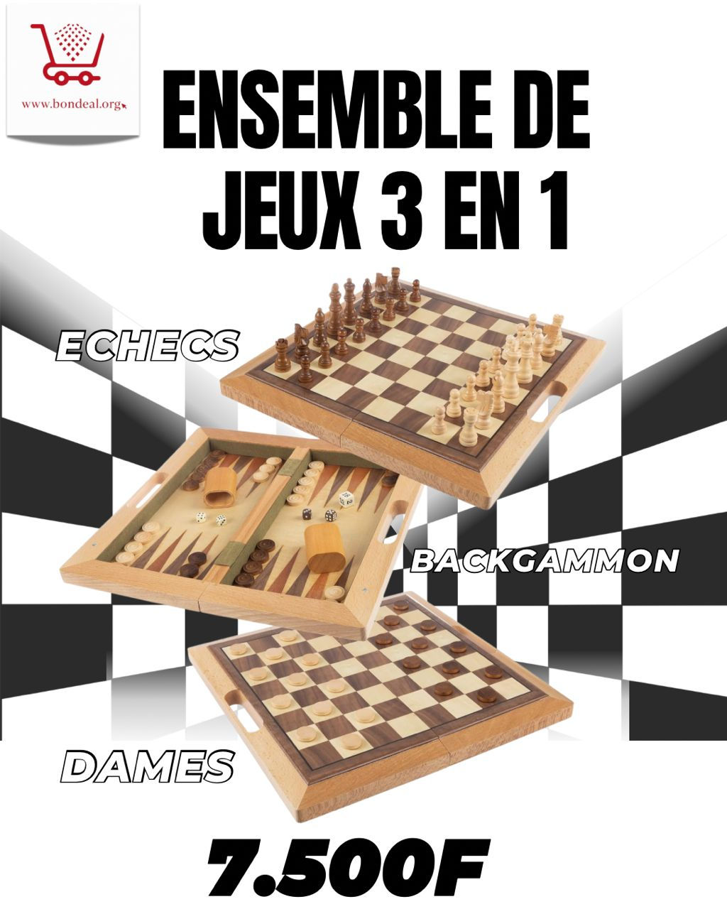 ENSEMBLE de Jeux 3 en 1