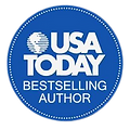 USA Today bestselling author badge