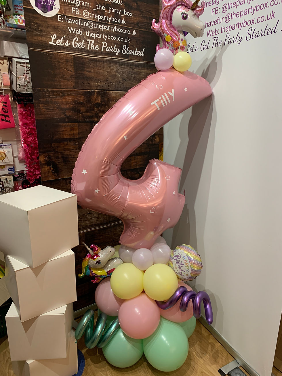 Thumbnail: Personalised Themed Stand Up Jumbo + Scatter Balloons