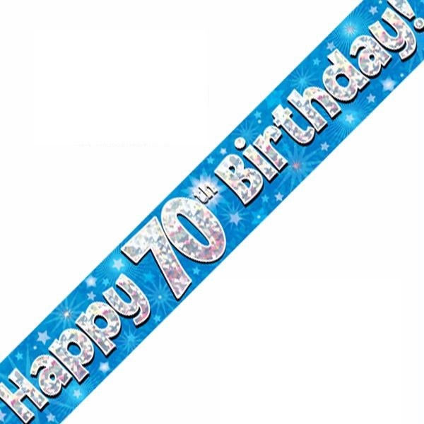 Blue Milestone Birthday Banners Ages 16-80