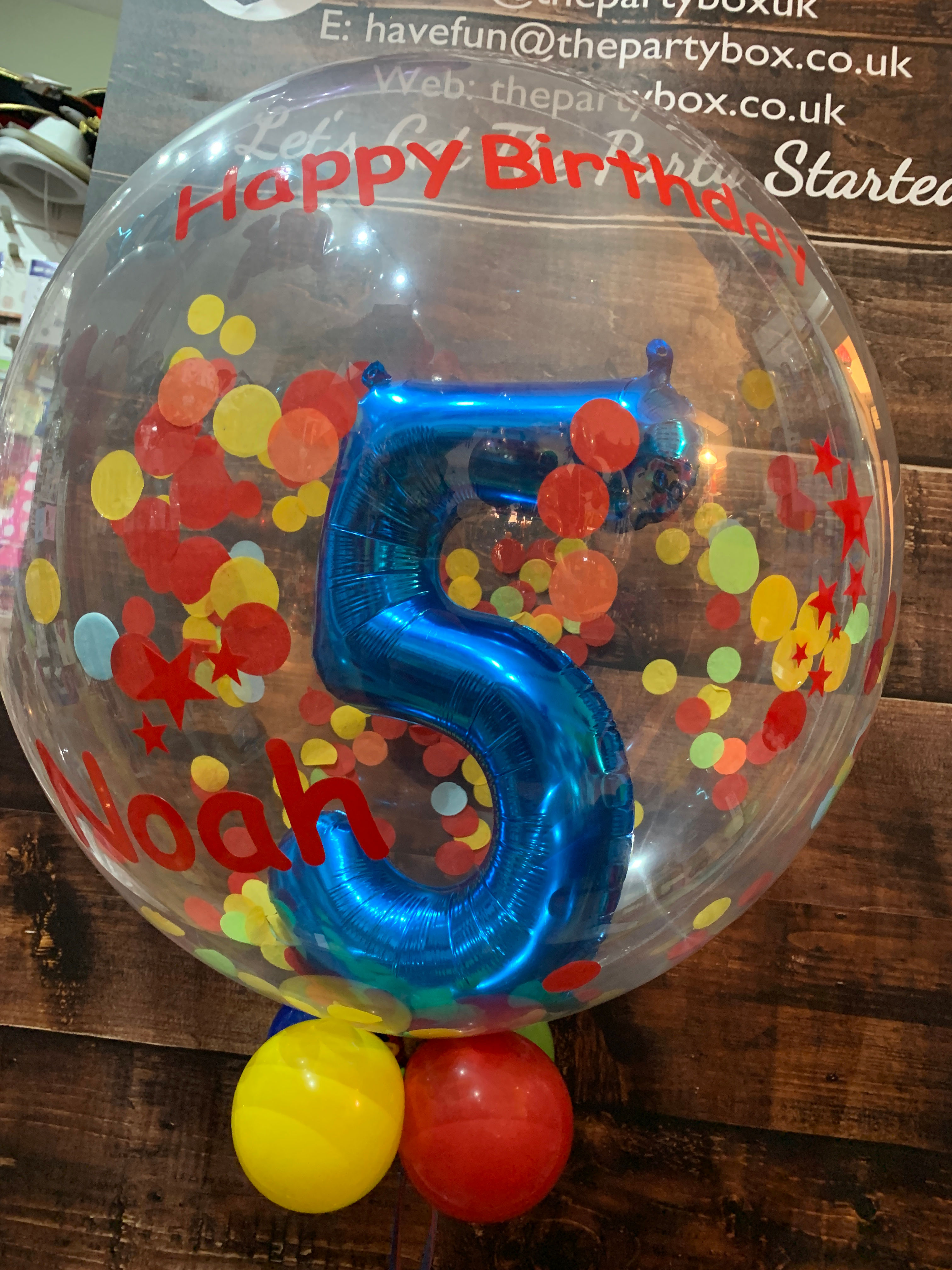 16" Number Bubble Rainbow Combo