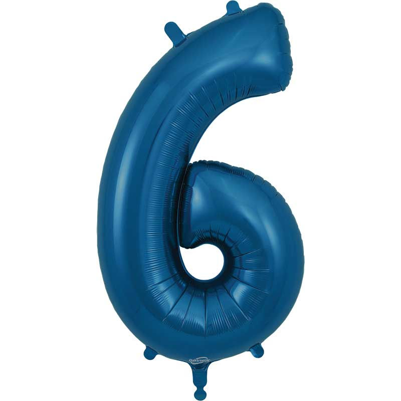 Thumbnail: Helium Big Number Balloons in Blue