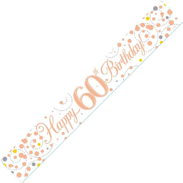 Thumbnail: 16th Rose Gold Birthday Banner