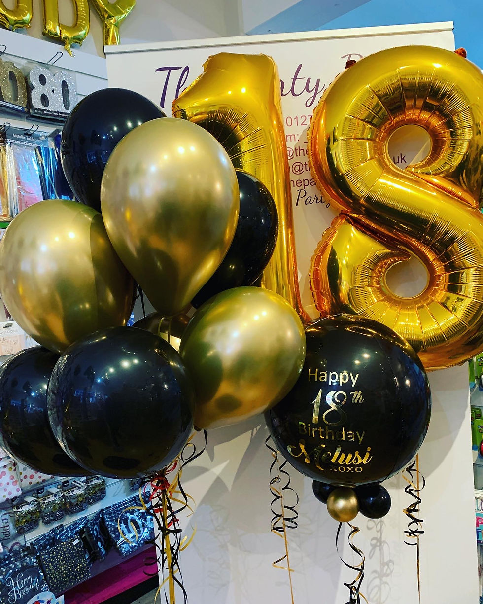 Thumbnail: Personalised Orbz Number Combo + Ceiling Balloons!