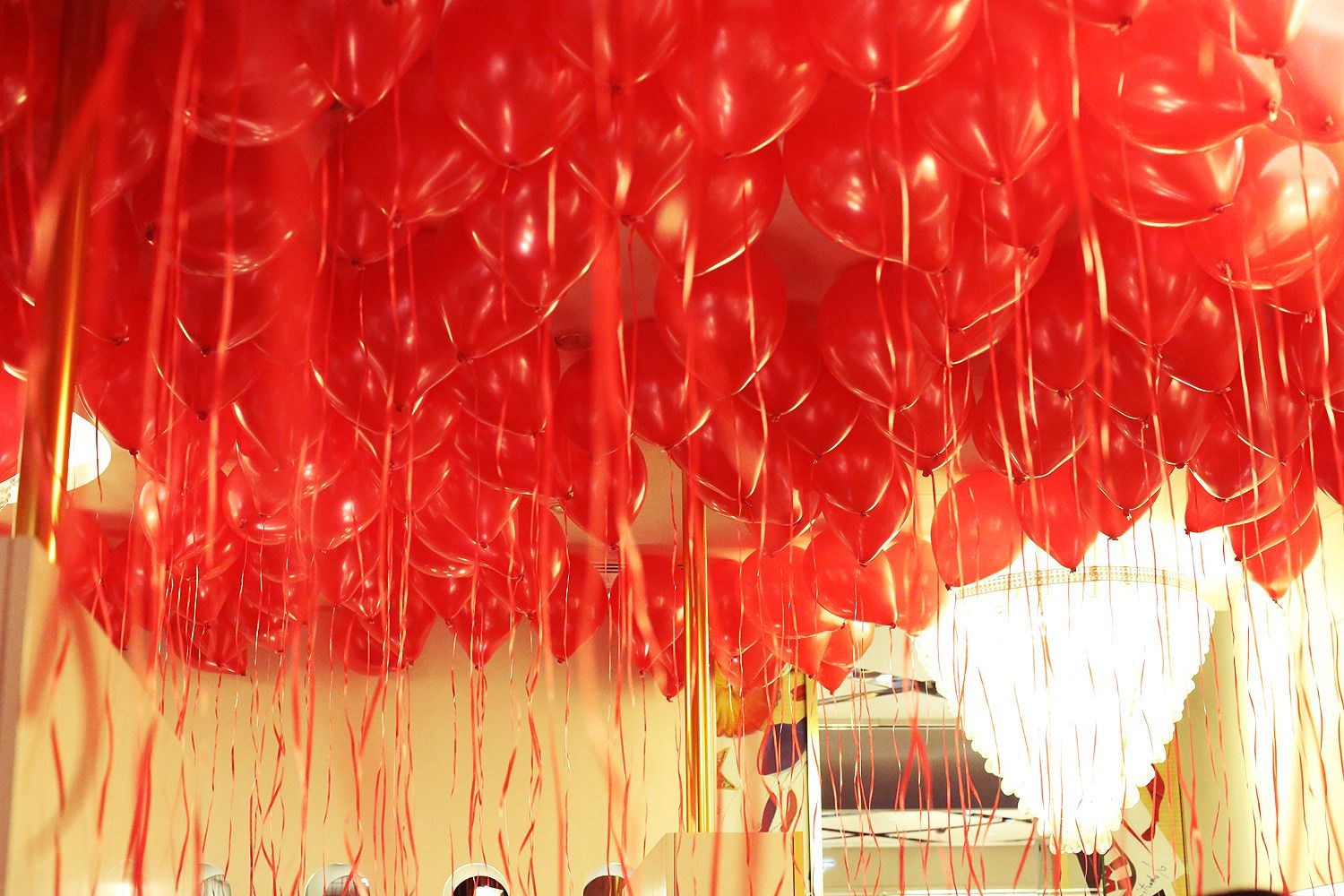 Valentines Ceiling Balloons