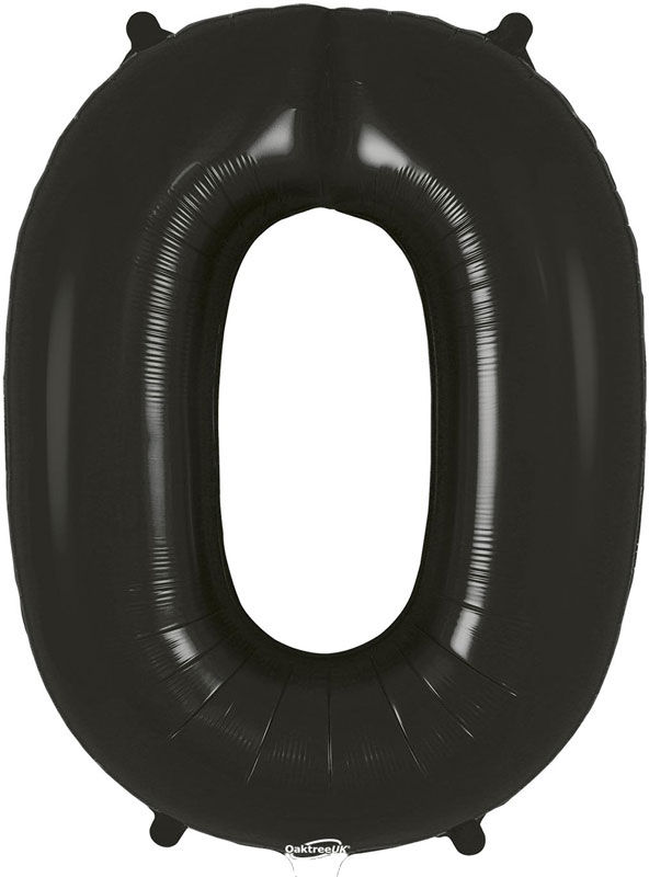 Thumbnail: Helium Big Number Balloons in Black