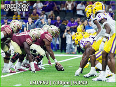 LSU Tigers vs Florida State Seminoles CFB Free Pick, Odds, Preview, Predictions (9/3/23)