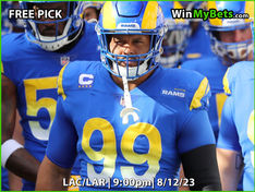 Los Angeles Chargers vs Los Angeles Rams NFL Free Pick, Odds, Preview, Predictions (8/12/23)