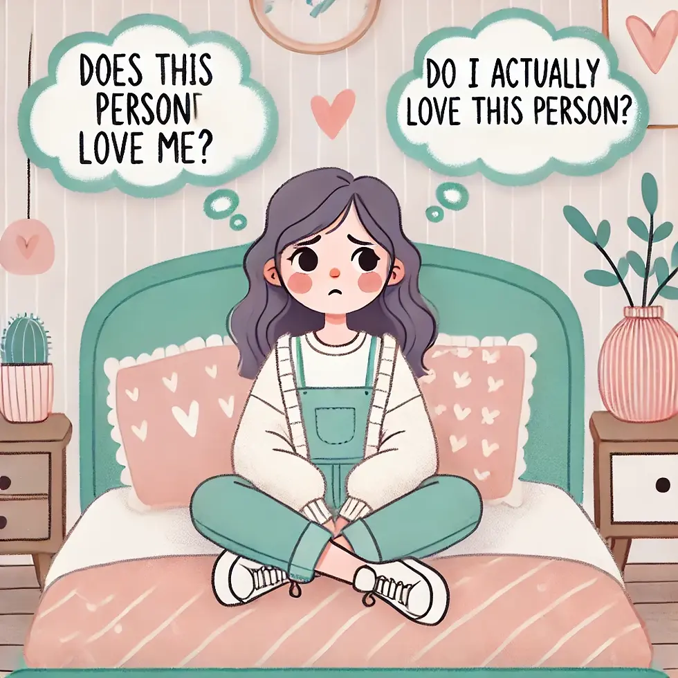 A girl with relationship OCD