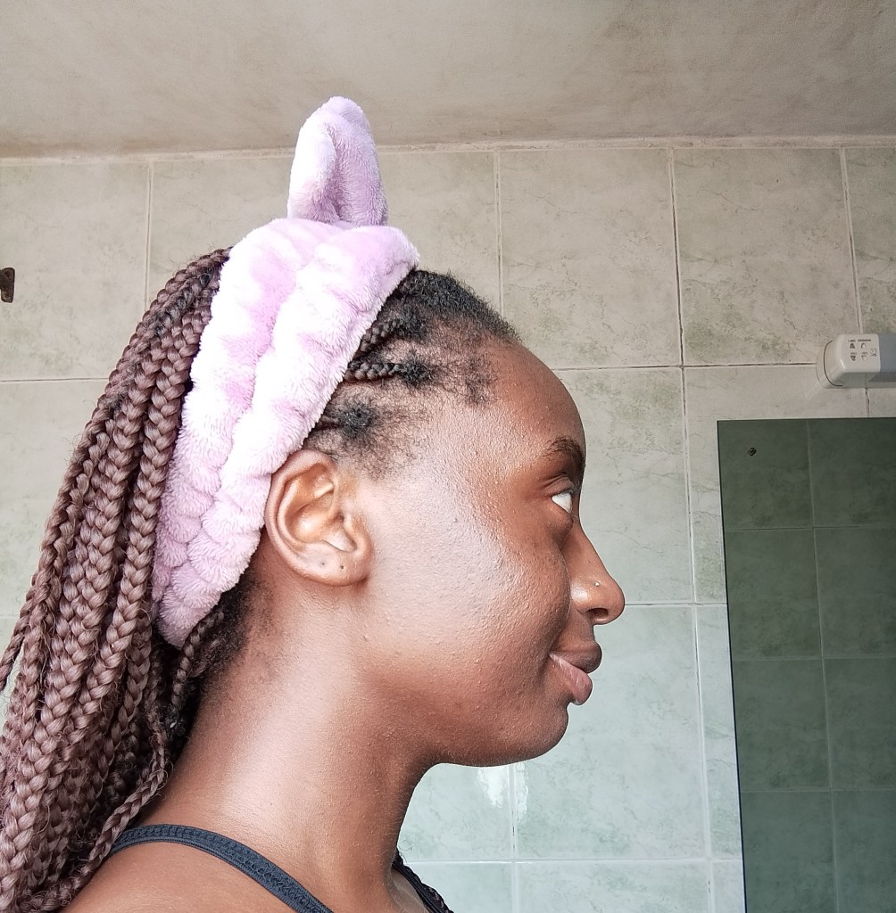 My skin currently, after following this routine.