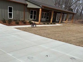 Sod at newly built home