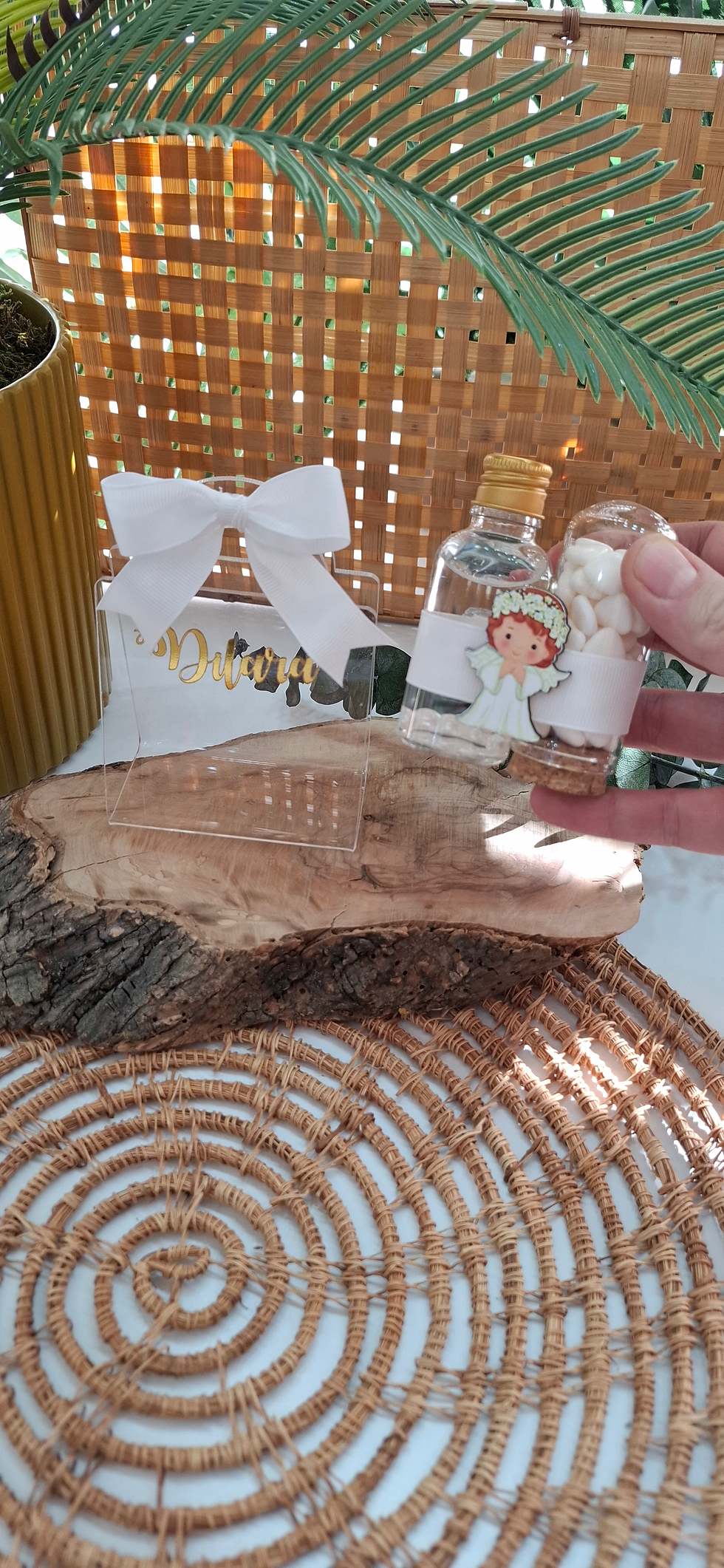 Miniaturbild: Pleksi Çanta İçinde Kolonya ve Kalp Draje Şeker Bebek Hediyeliği