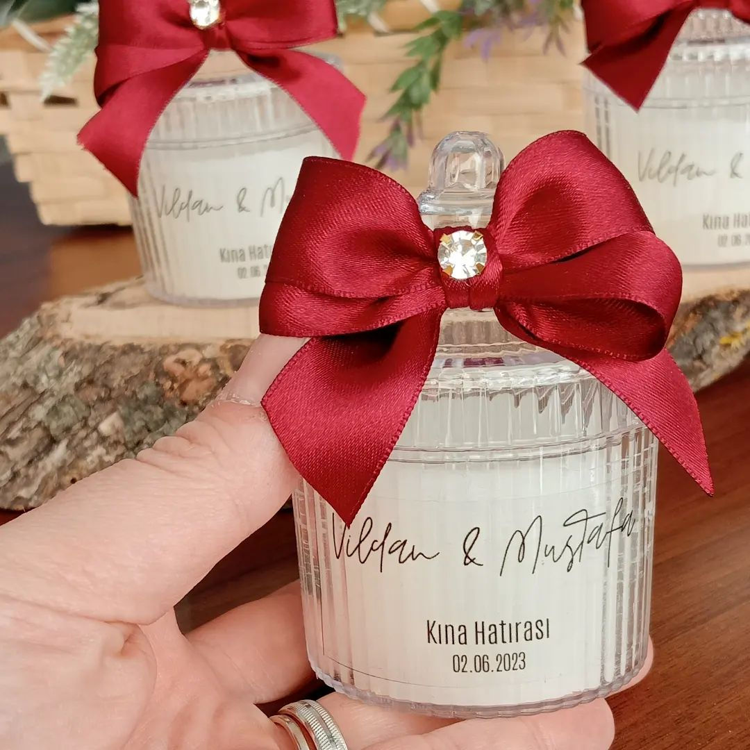 Mika Şekerlik Mum Söz Nişan Kına Bebek Hediyelik Nikah Şekeri