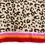 Thumbnail: Leopard Print with Colourful Border Line - Red