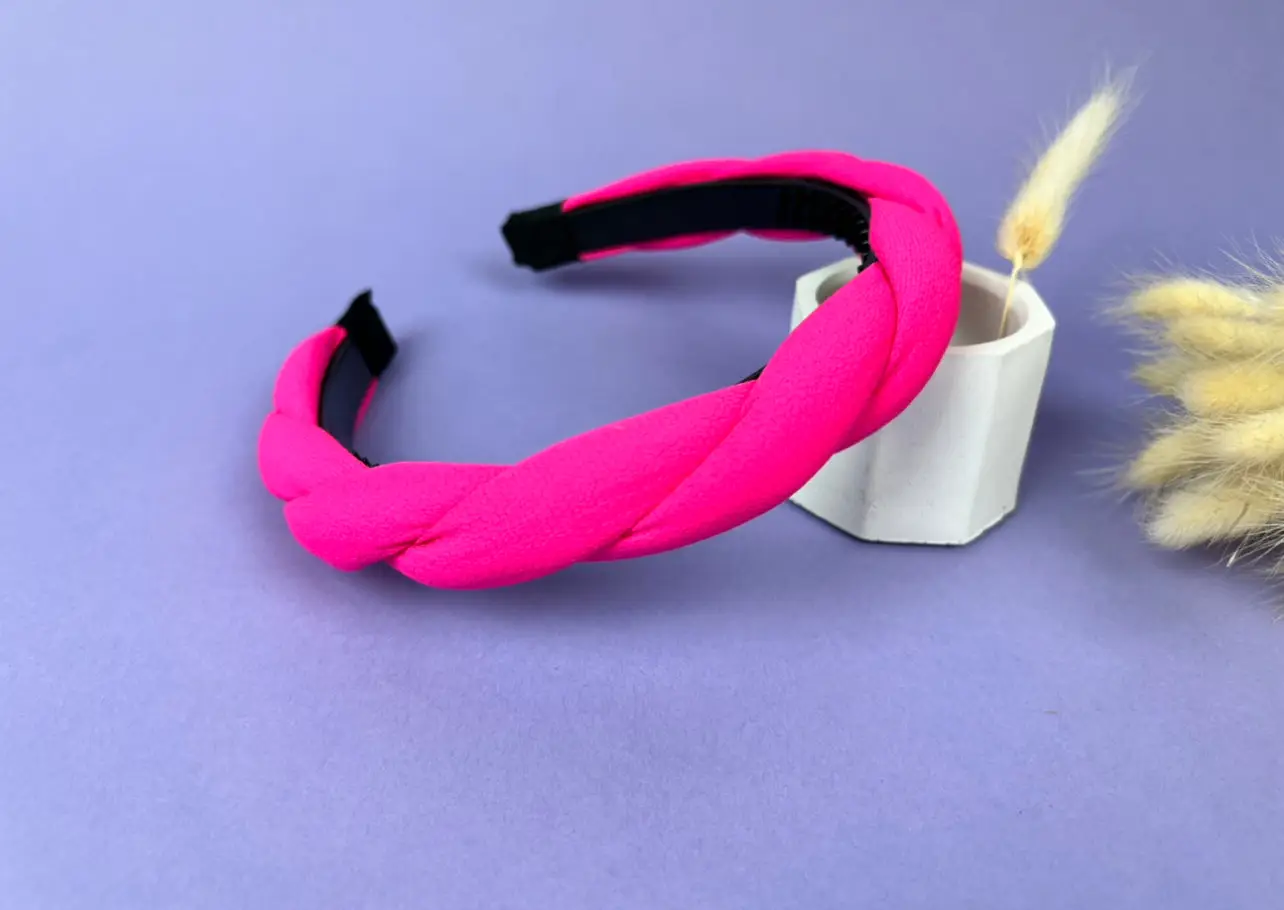 Plait Pink Neon Headband
