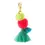 Thumbnail: Pom Pom & Tassel Keyring / Bag charm - Blush and Lime