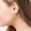 Thumbnail: Cubo Maxi Silver Hoop Earrings - Various Colours