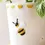 Thumbnail: Small Bee Ceramic Planter and Tray, H11cm