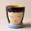 Thumbnail: Blue Face Ceramic Planter and Tray, 9cm