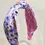 Thumbnail: Hairband Anenomes Lilac Pink Cotton Fabric Bespoke Top Knot Headband