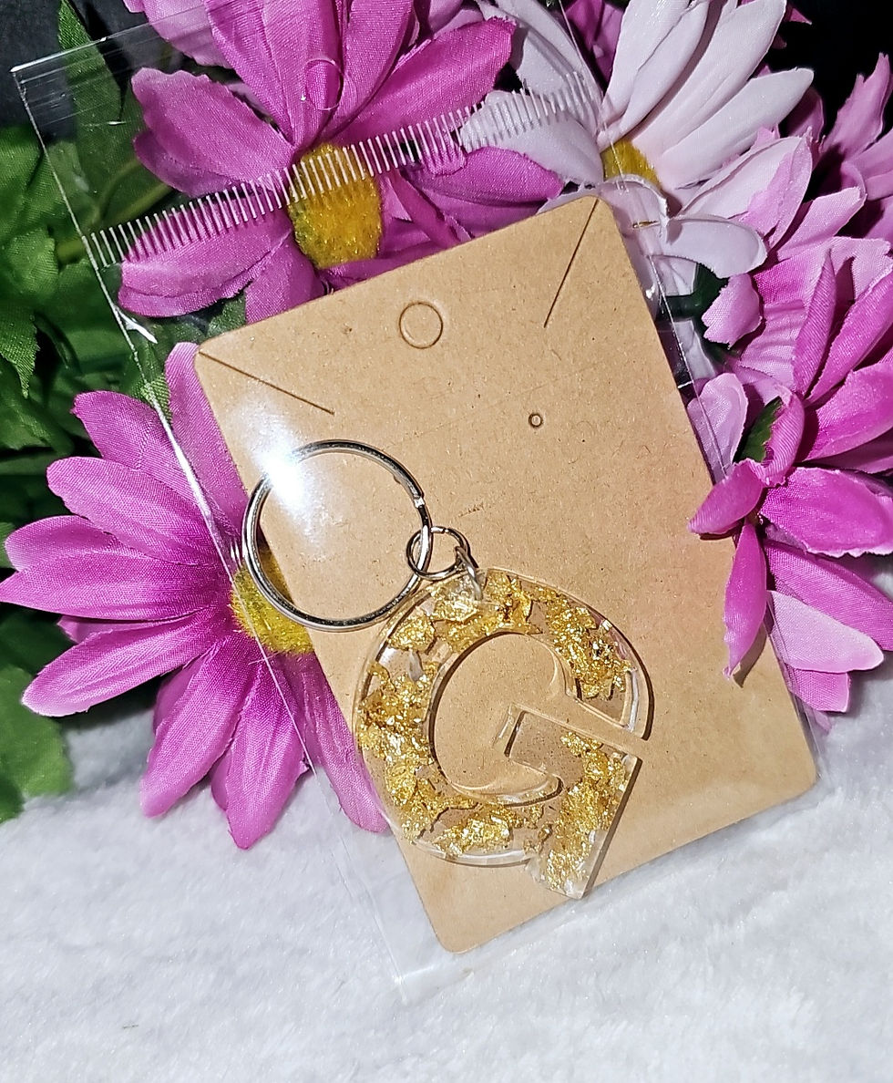 Thumbnail: Resin Letter Keychains 