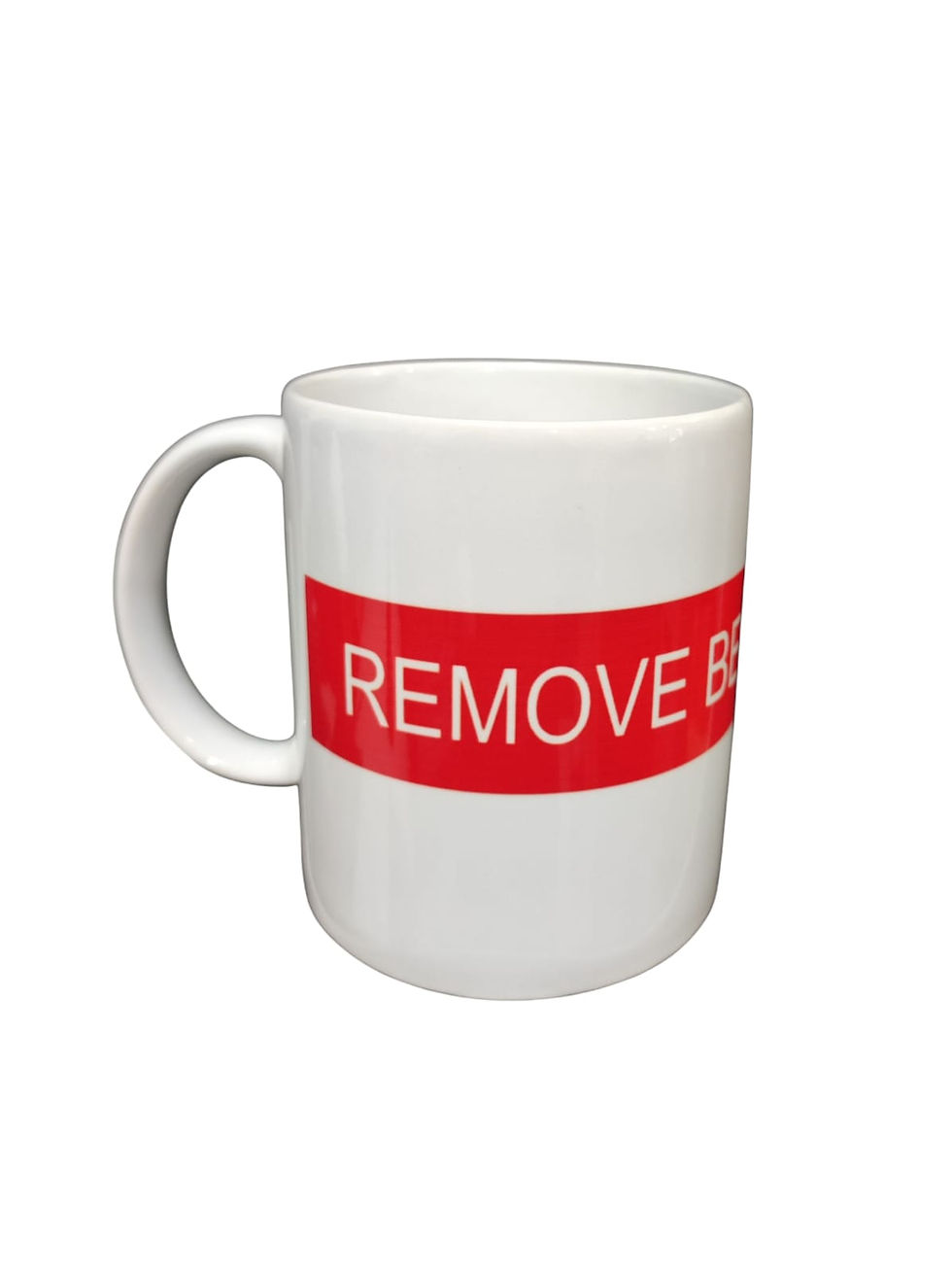 Caneca Remove Before Flight