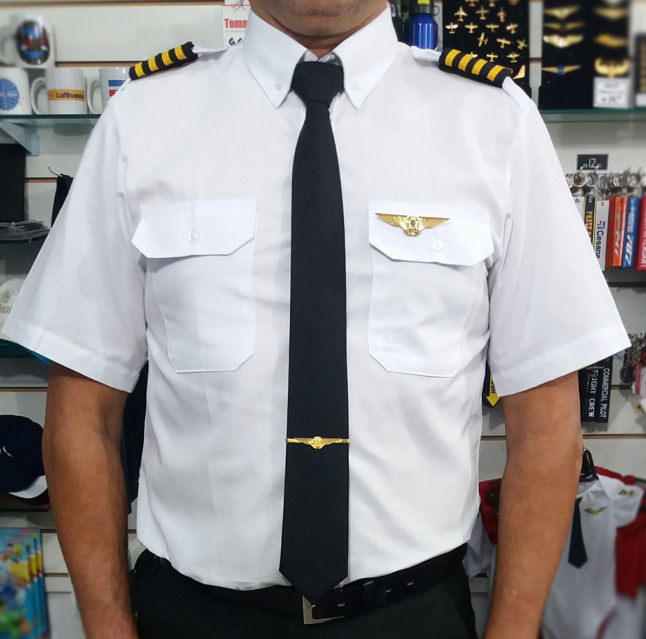 Camisa Uniforme Piloto Autotex Manga Longa Masculino Lojadaaviacao
