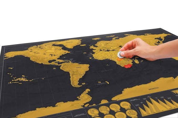 Mapa Mundi de raspar - Poster 