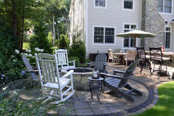 Firepit and outdoor living space