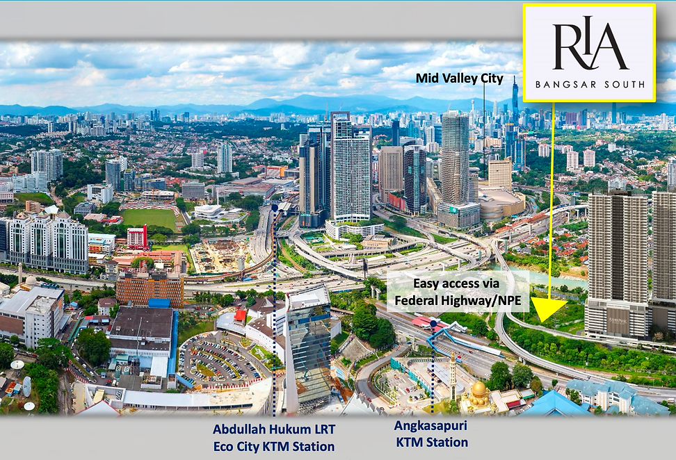 Residensi RIA in Bangsar South 300K Residensi wilayah - Map.png