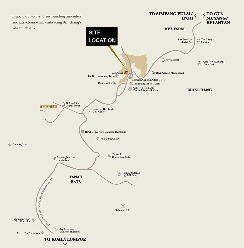 cameron highland high ROI project - featured - centrum iris Location map