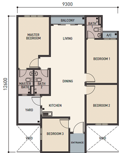 rumah selangorku in bandar sungai long 905sf - type A1