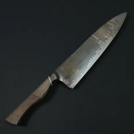 Performance Line Kitchen Knife with Apex Ultra Steel, Convex Grind and Bog Oak Handle
