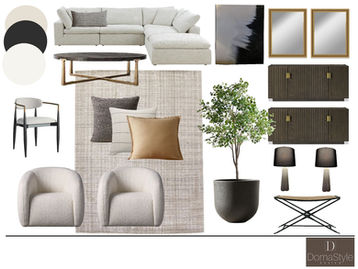 Living room mood board