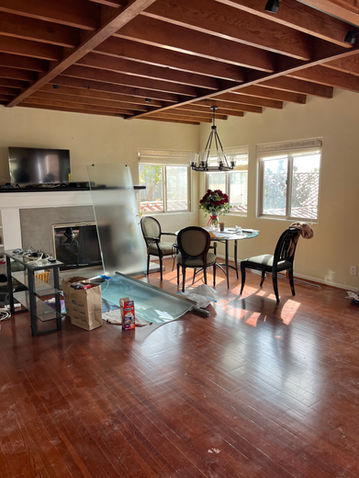 Living room before staging