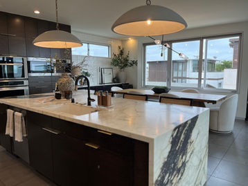 Black and brown marble