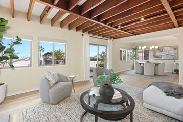 Staged living room