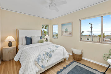 Staged secondary bedroom
