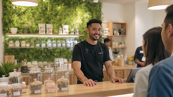 Cannabis Chamber Members image of dispensary budtendter