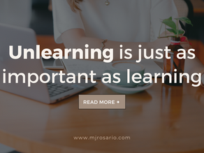 Progress requires unlearning.