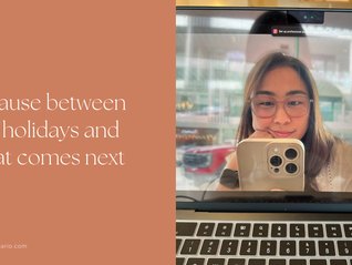 Before everything speeds up again...