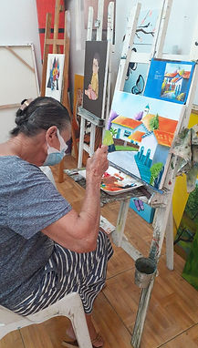 pintura em tela