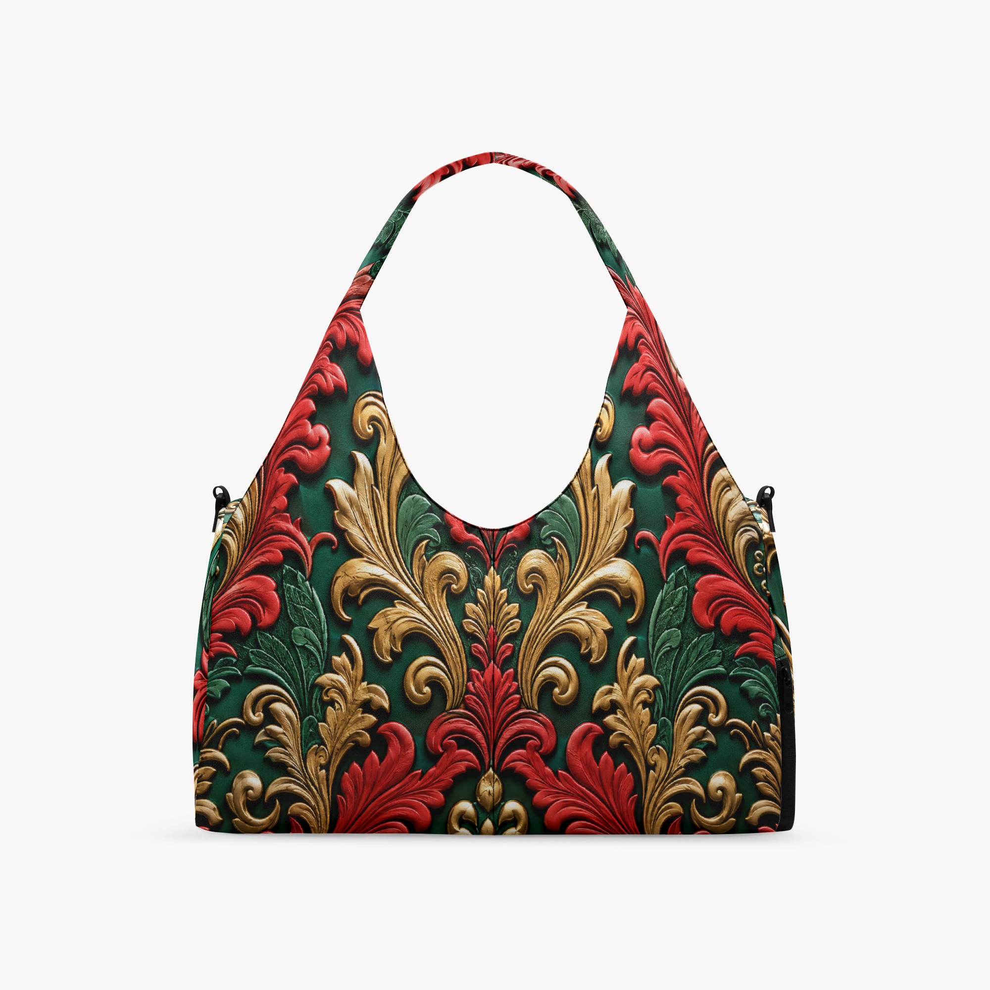 1329. DaviDE Baroque Damask Canvas Sports Bag